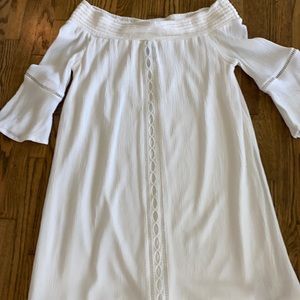 White Off the shoulder Dress, So Cute, Size XS
